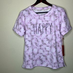 Rae Dunn | Marin Drop Sleeve Top Tie Dye Happy